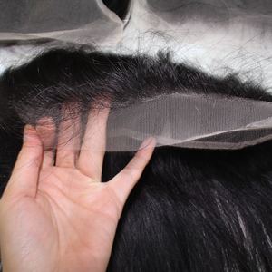 Cheveux raides vietnamiens pour dentelle frontale trame Double dessiné 13x6 HD pour dentelle frontale vague naturelle brésilienne 4x4 dentelle fermeture perruque - Product Image 6