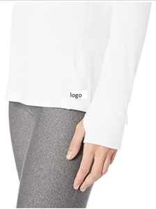 ขายส่งผู้หญิงสตูดิโอผ่อนคลายพอดีแขนยาวสต็อกแฟชั่นราคาถูกเสื้อยืดโพลีเอสเตอร์64%,เรยอน33%,3% แปนเด็กซ์นำเข้า - Product Image 2