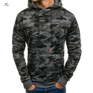 Unisex เสื้อกันหนาวกีฬากำหนดเองมีฮู้ดของผู้ชายมีลายปักสีทึบวิธีการถักกันหด - Product Image 5