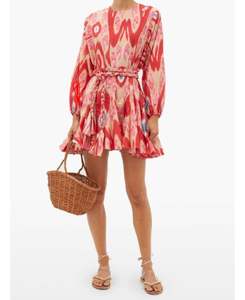 Usine — Mini robe à manches longues, vêtements de gros, style Boho, décontractée, imprimée numérique, été - Product Image 1