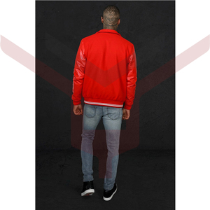 Chaqueta Deportiva Negra de Alta Calidad al por Mayor, Chaqueta Universitaria de Verano para Hombre con Bordado Personalizado Multicolor - Product Image 3