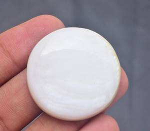 Cabochon mère de perles 50 cm, mouton blanc naturel, ample, pierres précieuses, vente en gros, vadrouille - Product Image 5