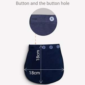 Cinturón elástico ajustable para maternidad, extensor de cintura de alta calidad y amigable con la piel, se adapta perfectamente al vientre - Product Image 5