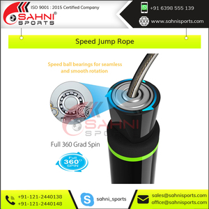 Cuerda de Saltar Profesional CustomFit Pro con Agarres de Espuma, Cuerda de Saltar Ajustable FlexSpin con Rodamientos de Bolas, TurboSpin con Rodamientos de Bolas para Entrenamiento - Product Image 2