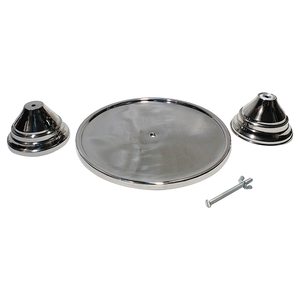Aluminum solid <b>cake</b> <b>stand</b> in sliver color cheap price and made in India - Product Image 4
