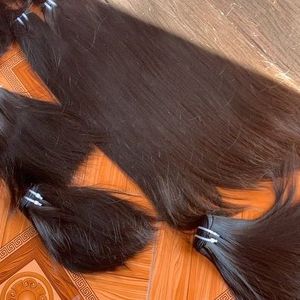 Extensiones de Cabello Liso y Sedoso, con Puntas Gruesas, Súper Dobles, de Colores Mezclados - Product Image 4