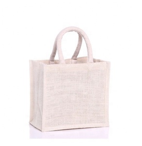 Wholesale Plain <b>Hessian</b> Shopper <b>Bag</b> Custom Printed Large Natural Eco Friendly Burlap Jute Shopping Tote Beach <b>Bag</b> With Logos - Product Image 1