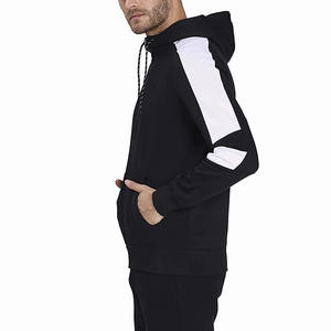2025 dernière conception personnalisée hommes solide noir bouffant à capuche Gym pull sweat uni teint pour la vente d'hiver - Product Image 4