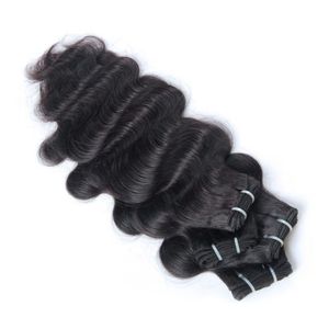 Extensiones de cabello humano sin procesar negro Natural de calidad superior de 28 pulgadas, pelucas de encaje de onda Natural recta, cinta Frontal Ins - Product Image 1