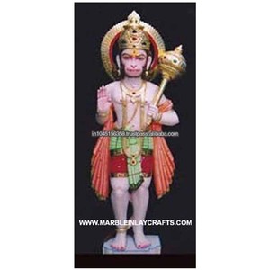 Marble Standing Hanuman Statue - Product Image 1