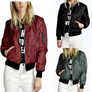 Ladies Bomber <b>Jackets</b> Wholesale Fashion Winter Blank Bomber <b>Jackets</b> - Product Image 1