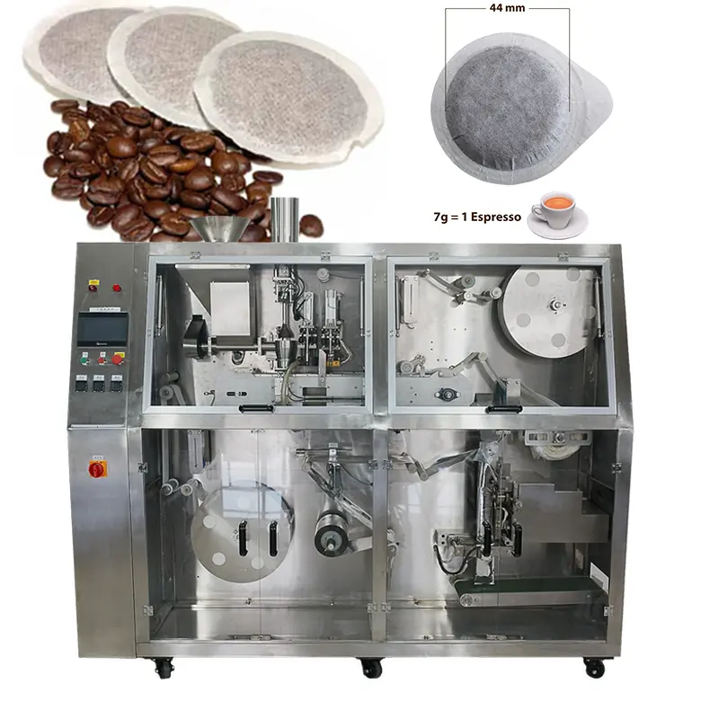 Machine de fabrication de dosettes de café rondes, biodégradables, professionnelle, haut de gamme, emballage machine