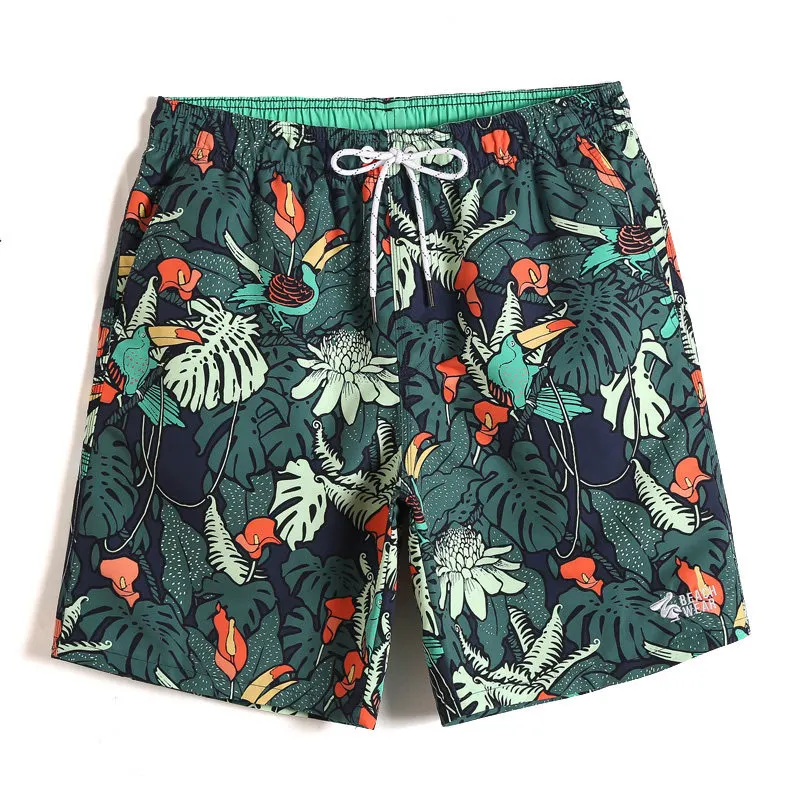 Mannen Trekkoord Speciale Strand Casual Ingebouwde Compressie Liner Zwembroek Snel Droog Strand Shorts Met Zakken En Voering broek