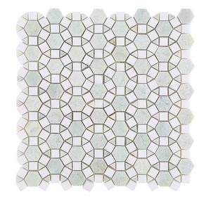 بلاط فسيفساء رخامي مصقول بلون أخضر مينغ من سنتشري موزاييك لتزيين الجدران - Product Image 1