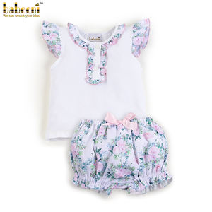 BB2367 Casual Girl Bloomers Lisianthus Vêtements imprimés floraux avec motif animal - Product Image 5