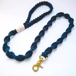 Isar International Laisse réglable en macramé pour chien Collier en nylon et coton avec décoration en dentelle pour petits, moyens et grands chiens Taille XL - Product Image 2