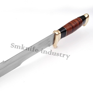 Damascus Knife Custom Handmade Black Bull Horn Handle Beautiful Bowie Hunting Knife (smk1566) - Product Image 4