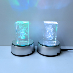 Boshi Bạc Nhựa <span class=keywords><strong>LED</strong></span> Cơ Sở Ánh Sáng Cho Màn Hình Hiển Thị Với Pha Lê Quay <span class=keywords><strong>LED</strong></span> Cơ Sở - Product Image 2