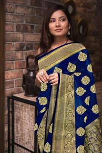 Bollywood Designer Saree Mirror Work Flower Design Soft Silk <b>Viscose</b> Rayon <b>Fabric</b> Digital Print Maroon Color Luxury Sari Blouse - Product Image 3