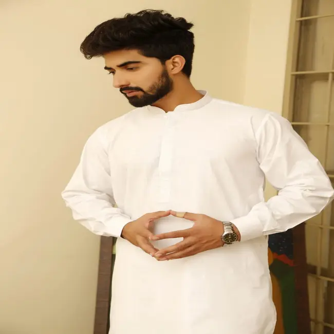 The Most Latest Readymade shalwar kameez pakistani / White salwar kameez men/ Wash and wear shalwar kameez