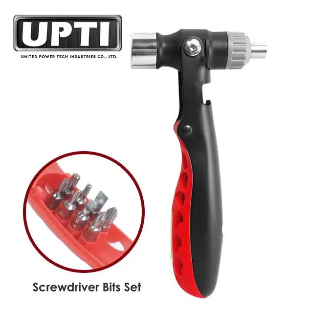 UPTI-Kit de herramientas de mano 15 en 1, martillo multifunción, alta calidad, DIY, hecho en Taiwán
