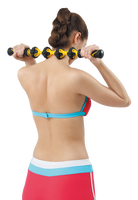 ALLWINWIN MSK18 Bâton de massage - Rouleau de massage musculaire à bille TPR pour les jambes