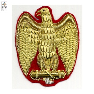 Parches de Insignia Bordados a Mano con Diseño Romano, Emblema de Plata, para Gorras, Excelente Calidad - Product Image 6