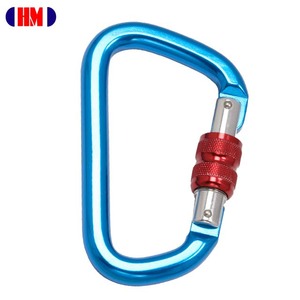 CE Certified Classic D Shape Aluminum Mountaineering Biner - Product Image 1