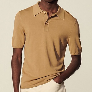 Camisetas Polo para Hombre, 100% Algodón, Tinte Liso, Manga Corta, Diseño Sólido, Tejido de Punto Informal, Serigrafía - Product Image 6