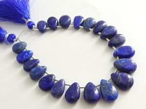 Cuentas de lágrima azul de lapislázuli, hebra de piedra suelta suave, fabricación de joyas de piedras preciosas hechas a mano, 8 pulgadas, 12X9To9X6MM, terceros - Product Image 4