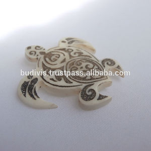 Low Price <b>Turtle</b> Bone Carving Tribal Style in Handmade Jewelry Decorative - Product Image 1