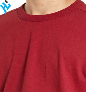 2025 New Wholesale Summer Casual Plain Blank <b>Red</b> Color High Quality 100% Cotton quick dry <b>Men</b> T <b>shirt</b> Customized logo - Product Image 5