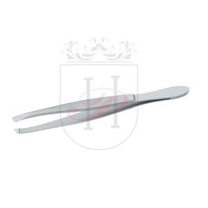 Pinzas de cejas de Punta inclinada, Etiqueta Privada, acero inoxidable, Punta inclinada en ángulo, novedad - Product Image 1