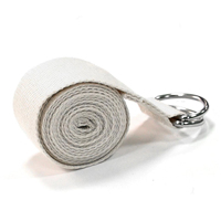 Großhandel Premium Verstellbarer Komfortabler Unisex Nylon-Baumwoll-Yoga-Gürtel Hochwertiger Dehnbarer Polyester Fitness-Studio-Übungsriemen