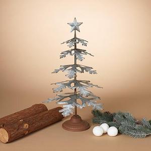 De Metal galvanizado de mesa árbol con estrella Topper - Product Image 1