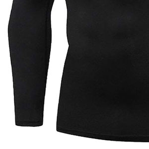 Nouvelle chemise de compression personnalisée pour hommes, chemises d'entraînement à manches longues en nylon et spandex pour hommes, chemise de compression de fitness de haute qualité - Product Image 2