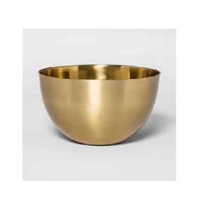 Juego de Tazones para Servir de Tres Piezas, Hechos a Mano, de Metal Plateado Pulido, Modernos y Ecológicos, para Uso en Exteriores y Decoración con Frutas, Marca RABEH - Product Image 1