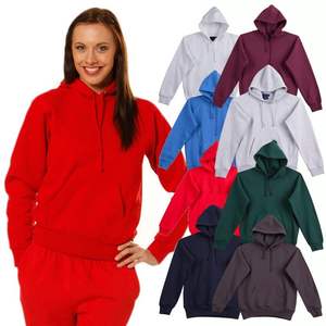 Wholesale Custom Logo Unisex Men <b>Long</b> Sleeves Basics Cotton Blended <b>Oversized</b> Plain <b>Hoodies</b> for Man Pullover Sweatshirt - Product Image 5