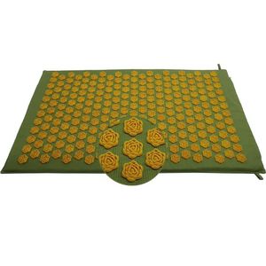 Alfombrilla de acupresión de disco de loto antideslizante de alta calidad con color y logotipo personalizados para aliviar el estrés y la tensión hecha de algodón - Product Image 5