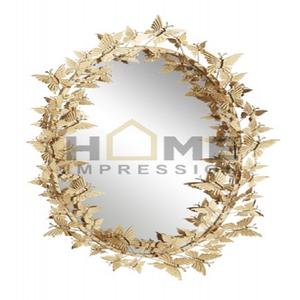 Luxe décoratif classique la plupart des miroirs Gingko en métal papillon design miroirs papillon faits à la main à un prix raisonnable - Product Image 2