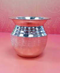 ทองแดงบริสุทธิ์ Lota สำหรับบ้านและวัดในราคาต่ำจากผู้ผลิตอินเดีย - Product Image 5