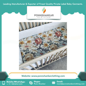 Best Quality Comfortable 100% Cotton Crib Fitted Sheet Size Customized - Product Image 5