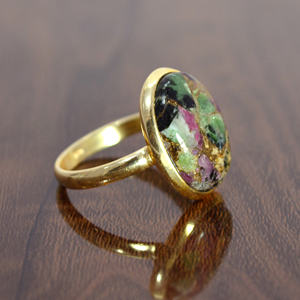 Anillo de plata esterlina 925 con piedras preciosas de rubí chapado en oro de 18 quilates para fiestas y aniversarios al por mayor del fabricante - Product Image 3