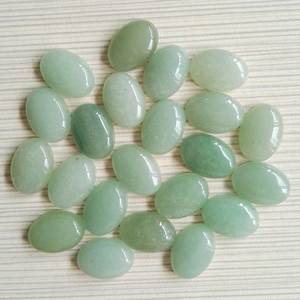 5mm 6mm 7mm naturel vert Aventurine pierre ovale lisse calibré taille Cabochon pierre précieuse en vrac au prix d'usine de la boutique du revendeur - Product Image 1