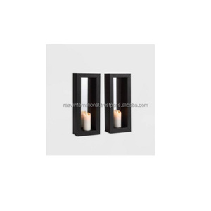Portavelas de Pared de Hierro Negro Mate, Hechos a Mano, Duraderos, Ecológicos, de Estilo Antiguo Moderno, Decorativos, para Pascua - Product Image 2