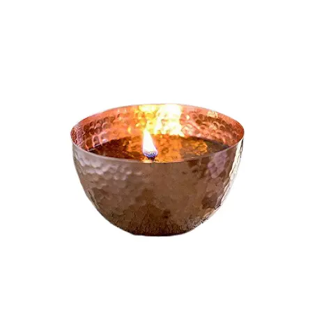 Quality Assurance Copper Hammered Candle Container For Home And Wedding Decoration Candle Jars In Bulk