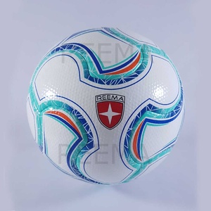 Ballon de football personnalisé taille 5 et taille 4, synthétique texturé TPU PU, thermocollé, taille officielle, ballon de match de qualité supérieure - Product Image 1