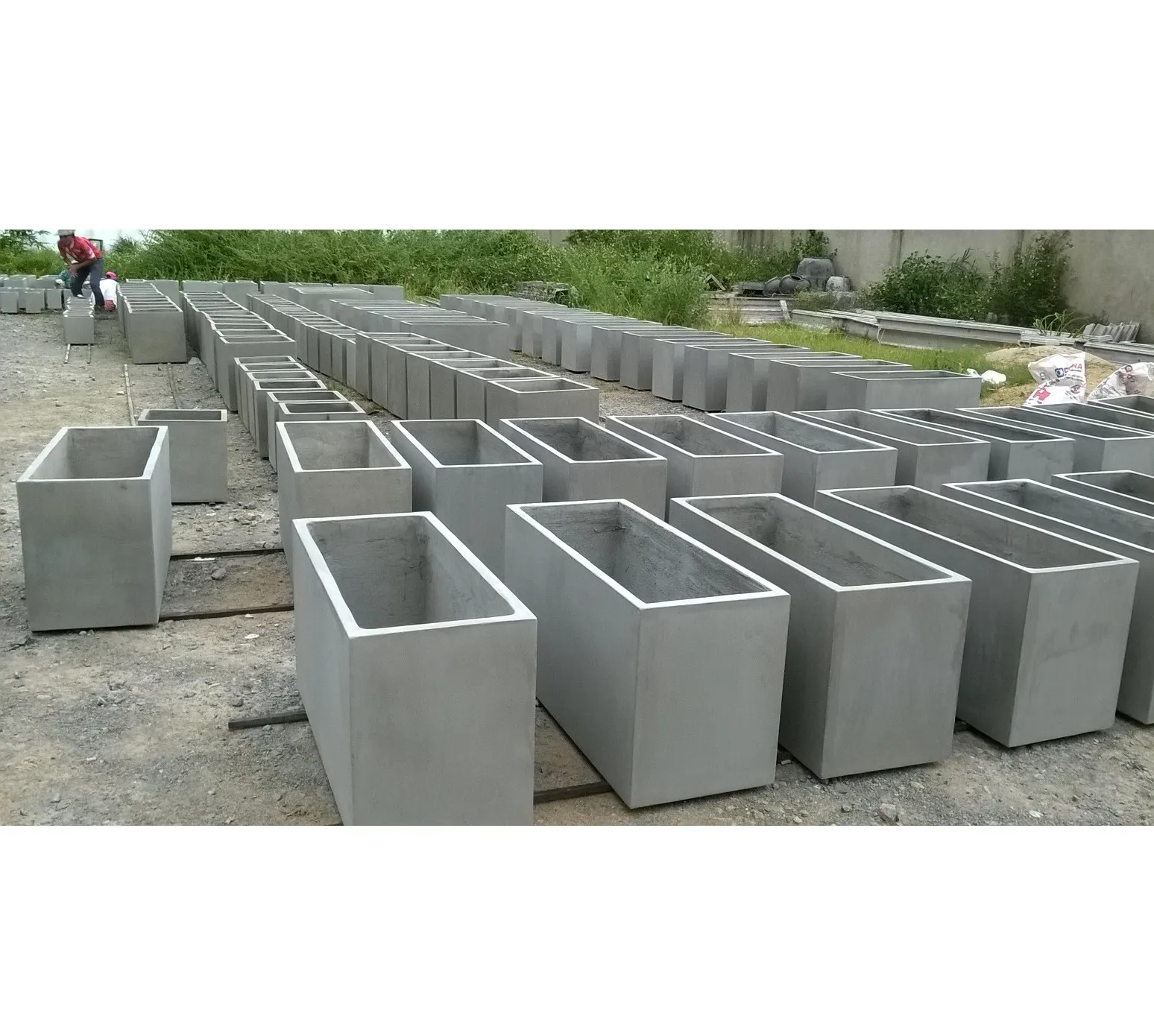 Легкий бетонный горшок-GRC-Горшки Из волокнистой глины/украшение для дома и сада