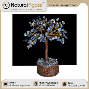 Artesanía de piedra semipreciosa Lapislázuli 160 Chips Gems Tree Mejor árbol de piedras preciosas de amatista - Product Image 3
