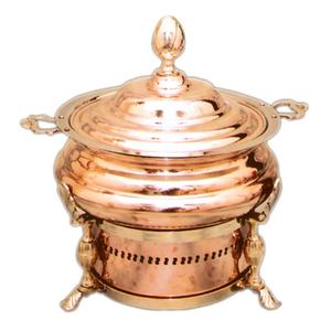 Ensemble de chauffe-plats en métal et cuivre Equipement commercial Plat de service pour buffet d'hôtel, restauration et événements - Product Image 2